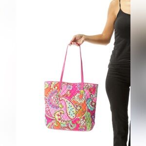 Vera Bradley Multicolor Paisley Print Tote Bag
